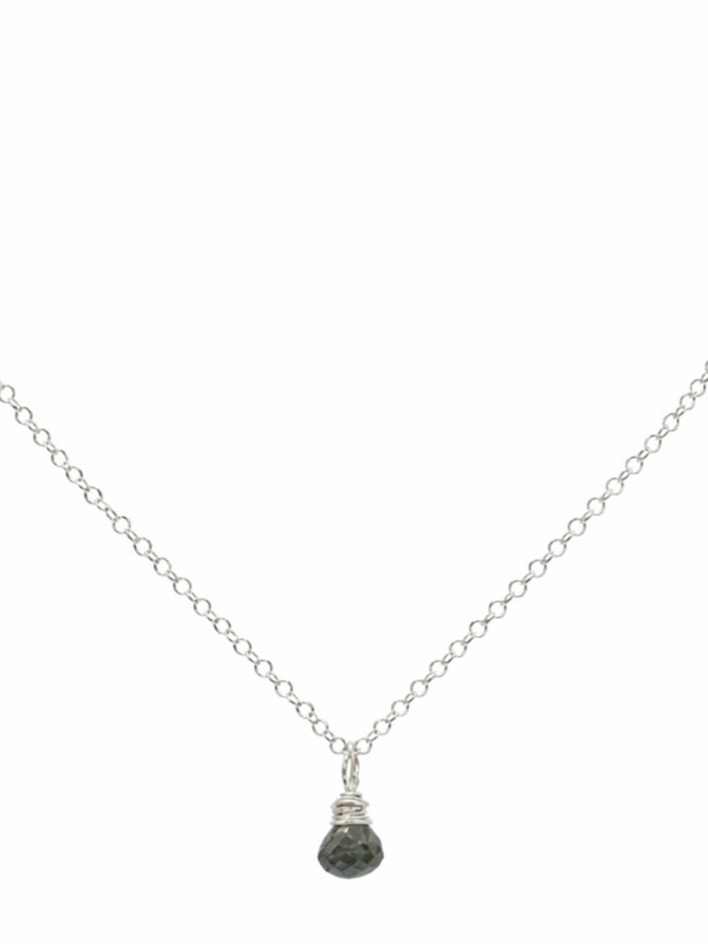 N257 Moss Aquamarine Necklace